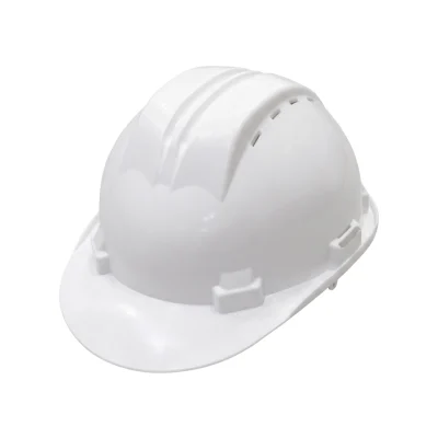 Casque de chantier blanc simple ** GSP