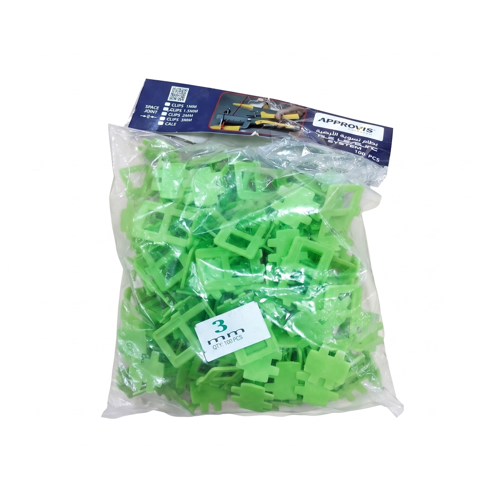 Consomable de systeme nivellement VERT 3 mm S100PCS **