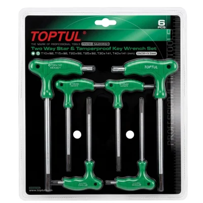 Jeu de cles Torx a Poigne en T 06 pcs Réf:GAAS 0602 ** TOPTUL