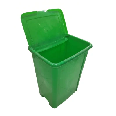 Poubelle plastique 60 L vert ** ETOIL