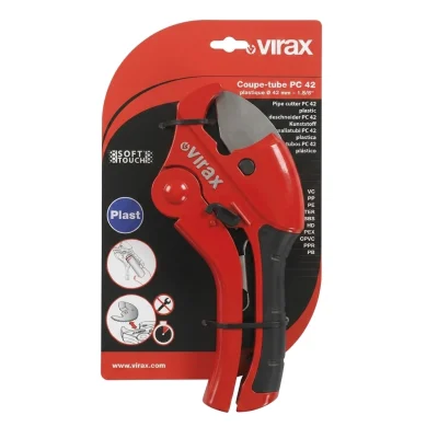 Coupe tube cliquet pour :(PVC-PP-PER ....) 42mm Réf: PC 42 / 215090 ** VIRAX