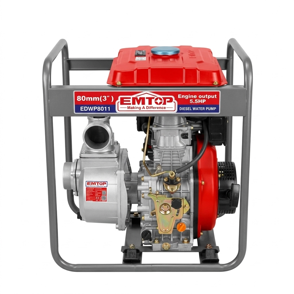 Motopompe diesel D: 80mm 1000L/min Ref: EDWP8011 ** EMTOP