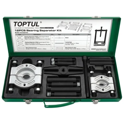 Caisse d'Extracteurs 12 pcs Réf: JGAD 1201 ** TOPTUL