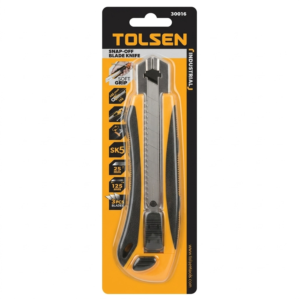 Cutter a 03 Lames GM (25mm x 140mm) Réf: 30016 ** TOLSEN