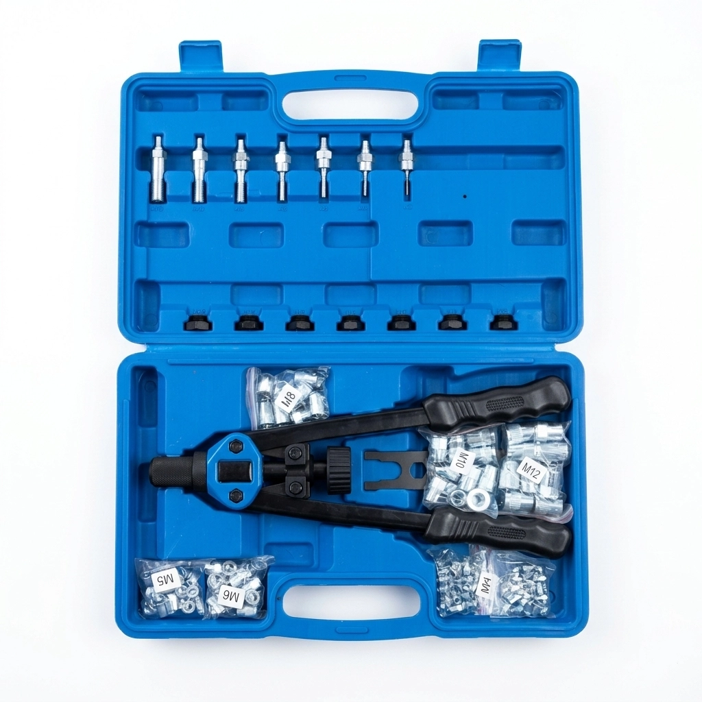 Riveteuse a ecrou inser Avec Ecrous de 3mm a 12mm( boite Bleu GM ) **