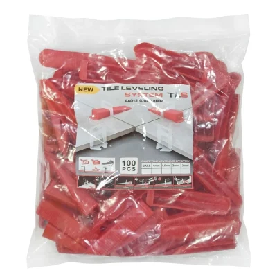 Cale de systeme nivellement large Rouge ( S/100PCS ) **