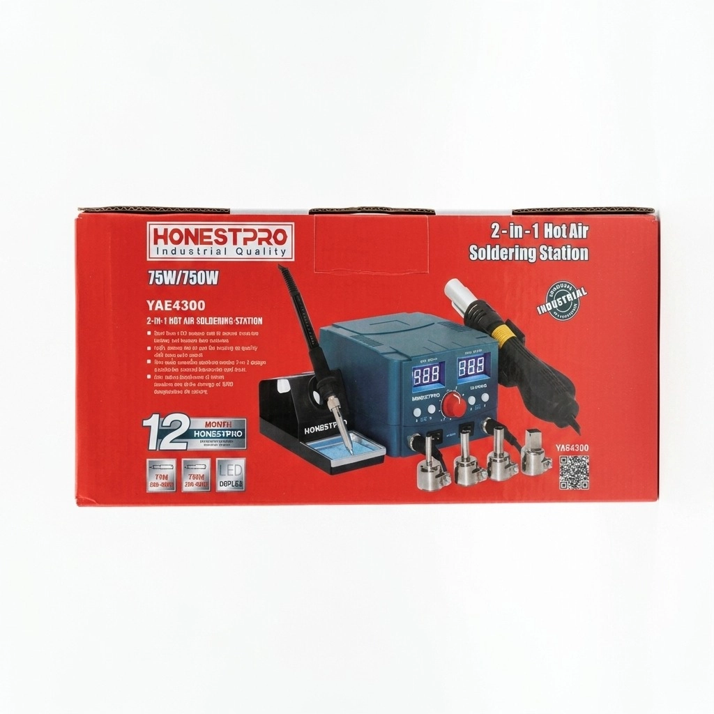 Station de soudage a Air Chaud 2 en 1 Réf: YAE 4300 ** HONEST PRO – Image 2