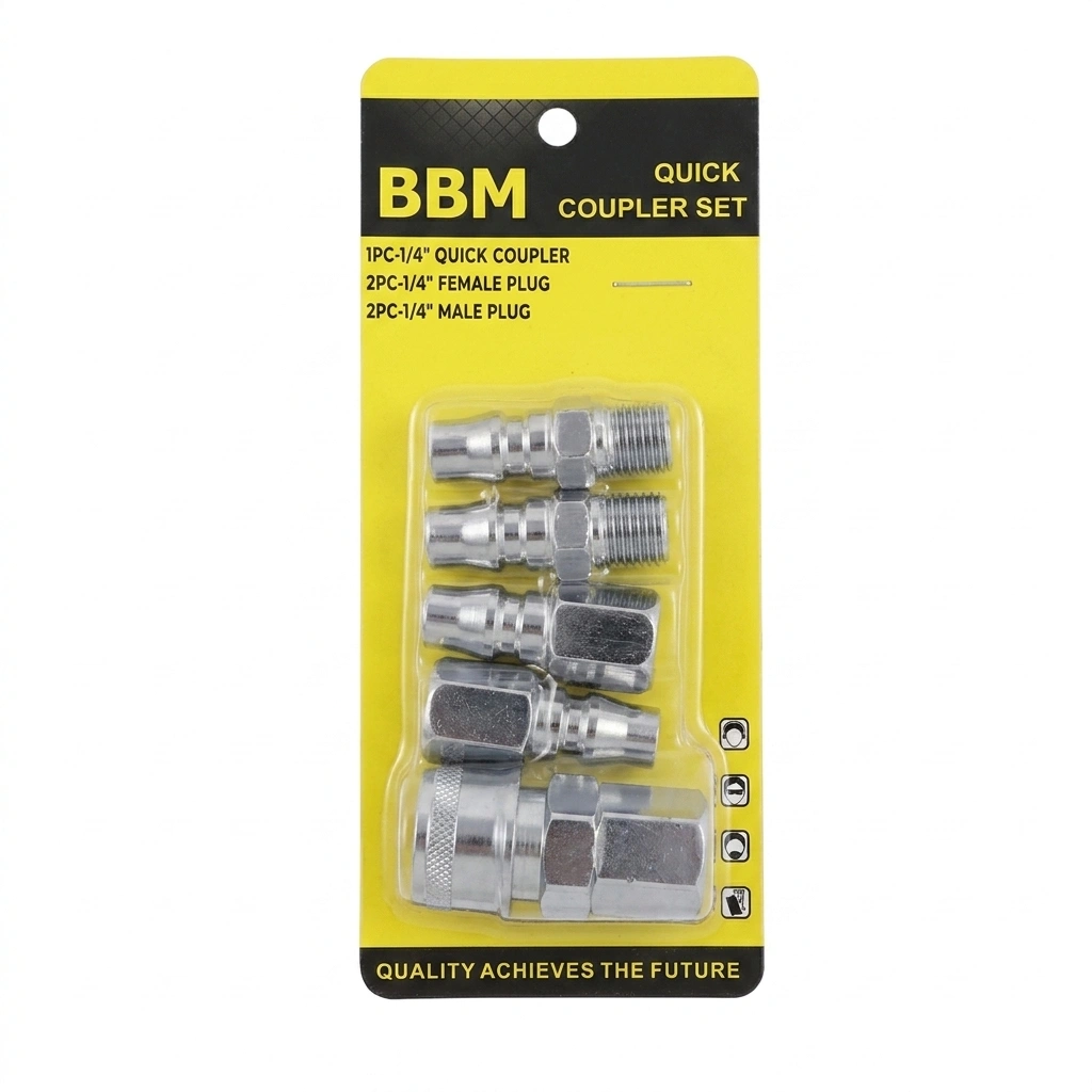 Jeu de raccord compresseur Chrome (5 pcs) S/Boite **