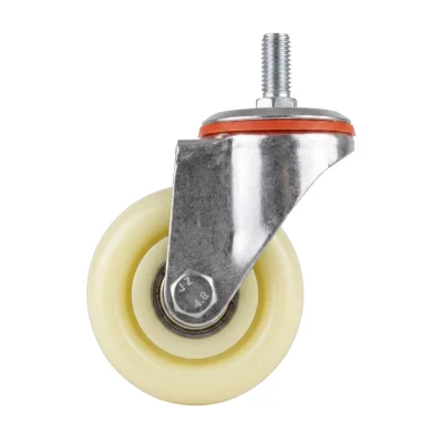 Roue pivot A Tige N° 75 BLANC **