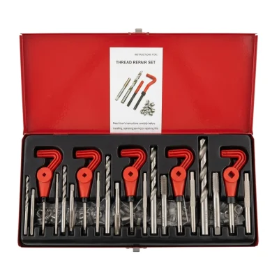 Jeu de Reparation de Filetage abimer 131 Pcs Boite Rouge **