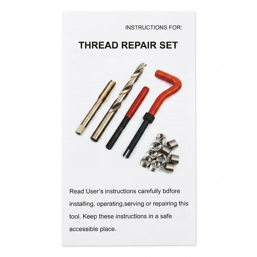 Jeu de Reparation de Filetage abimer 131 Pcs Boite Rouge **