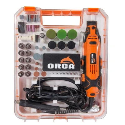 Mini meuleuse 190w avec accessoire 218 Pcs Réf: AG-190** ORCA