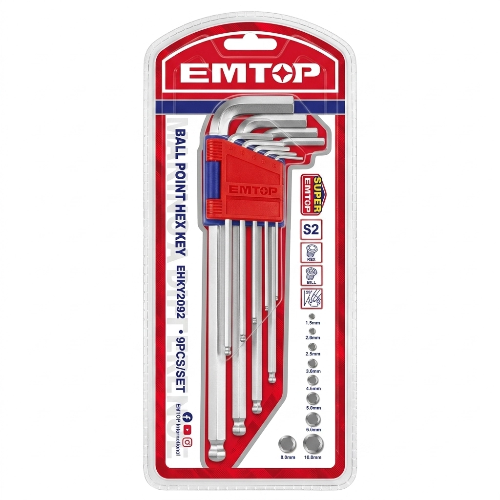 Jeu cles dents de souris Longue 9 PCS Réf: EHKY3092 ** EMTOP