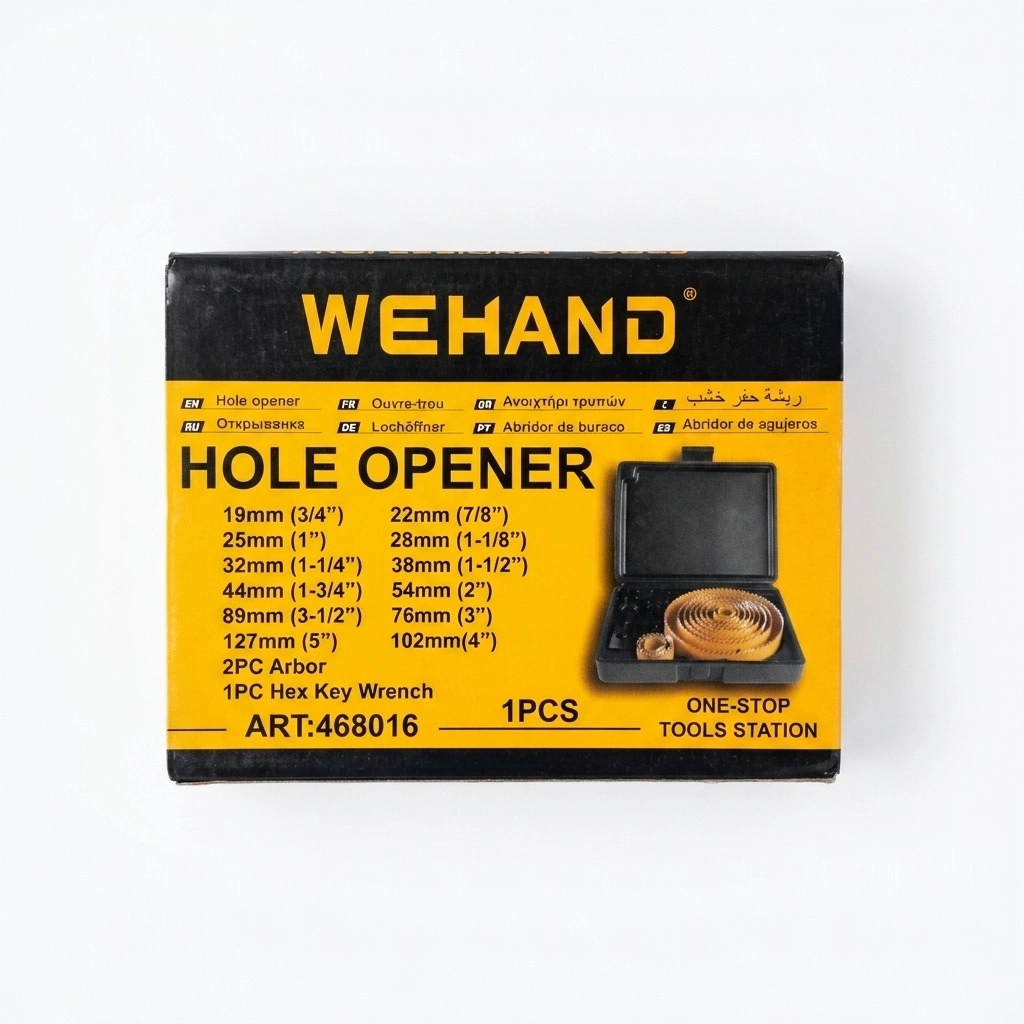Jeu de scies à cloche pour Bois 19 -102 mm 16PCS Réf: 468016 ** WEHAND