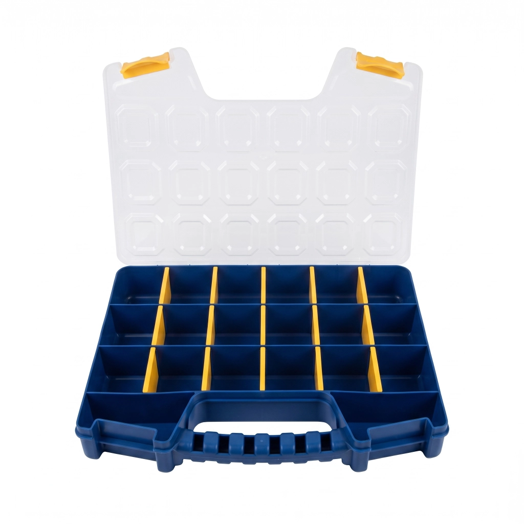 Boite de rangement plastique 20 Compartiments Couleur Bleu **