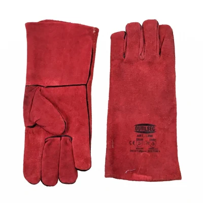 Gant anti chaleur rouge M/long F437 (12 pcs) ** MALLCOM / O. SEC