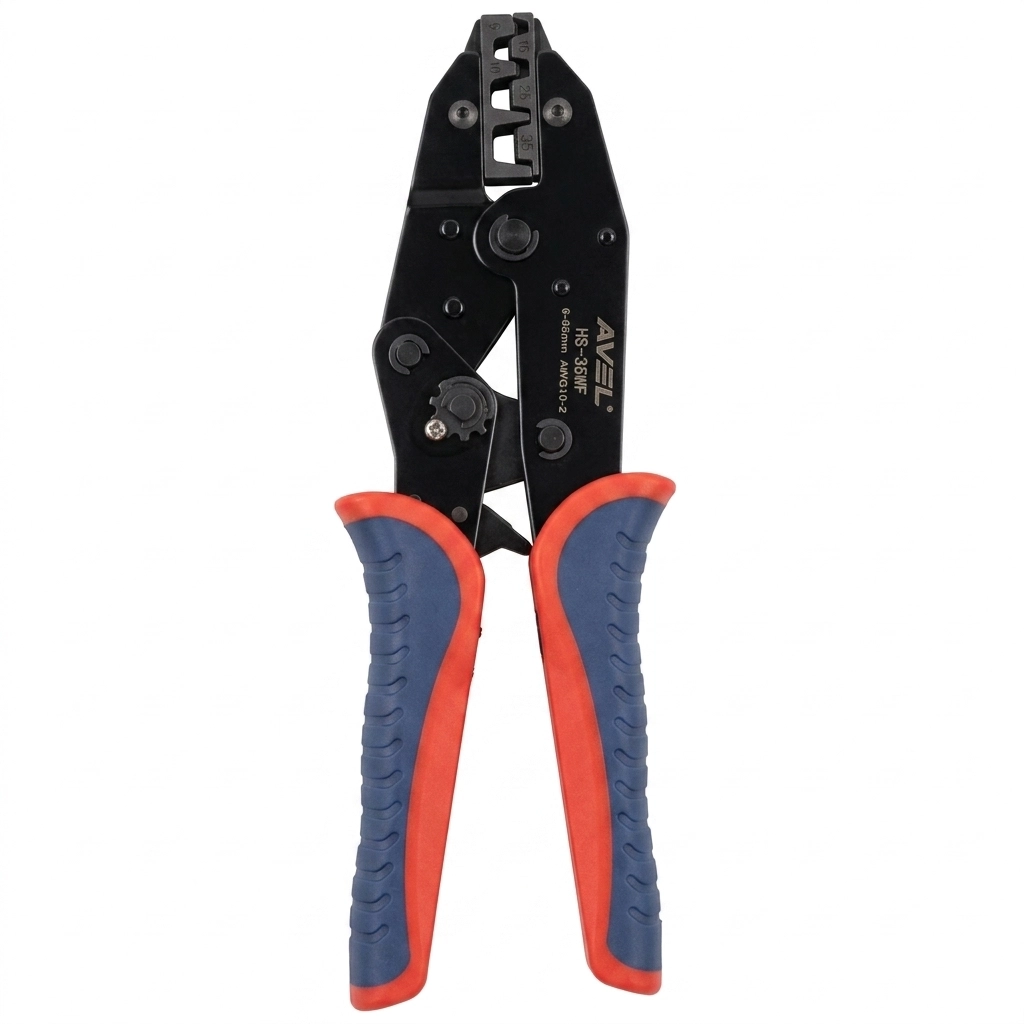 Pince a sertir Embout electrique HS-35WF / 6/16 - 35mm Réf: AWG 10-2 ** AVEL .POTRIC