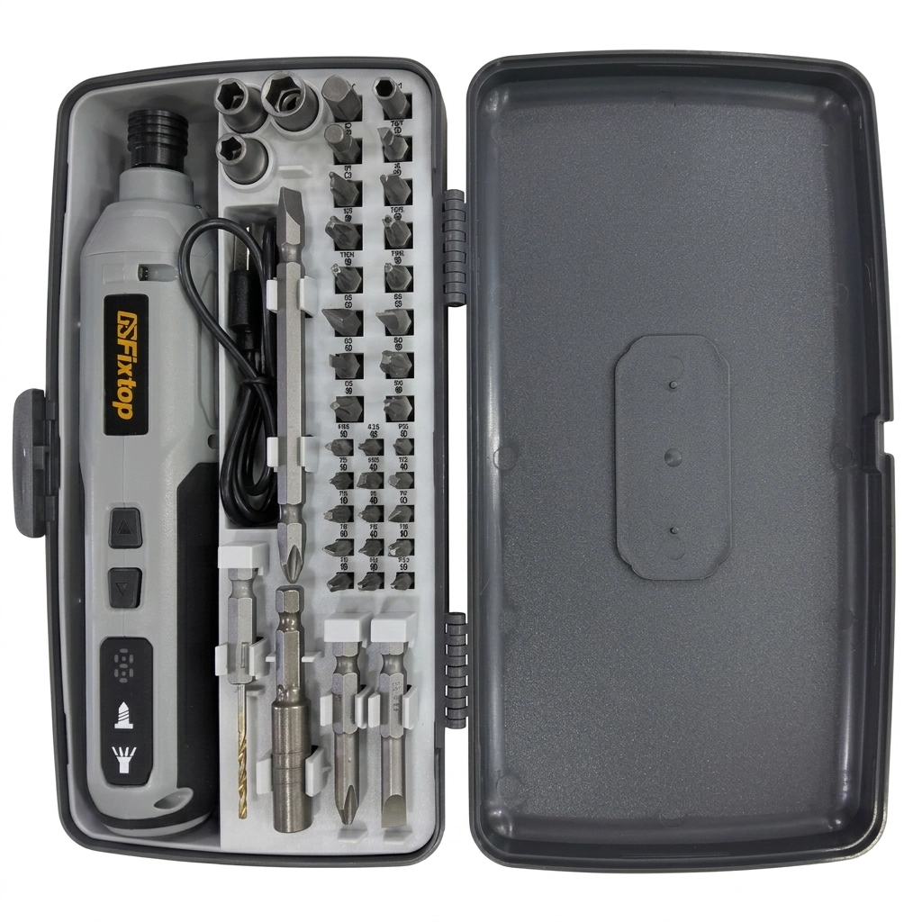 Visseuse Manuelle 1.5Ah / 3.6V / Avec 40 Embouts / USB Réf: 14663 ** FIXTOP