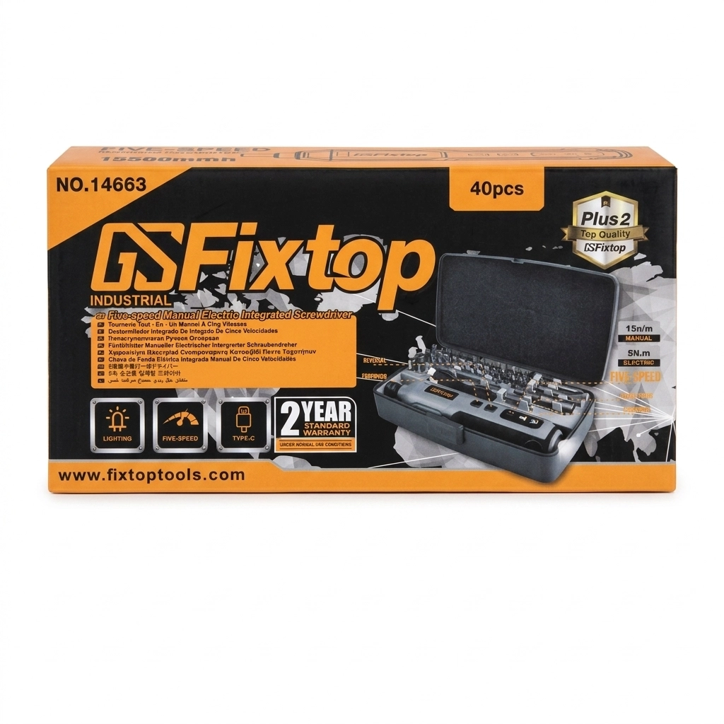 Visseuse Manuelle 1.5Ah / 3.6V / Avec 40 Embouts / USB Réf: 14663 ** FIXTOP
