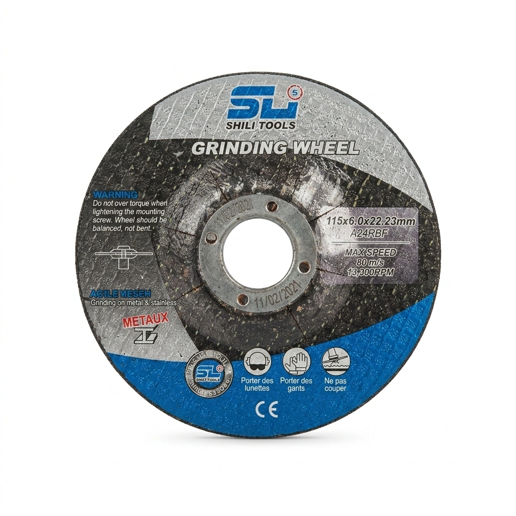Disque a meuler acier 115x6X22 Réf: SL-T0990 ( Boite de 25 Pcs ) ** SHILI TOOLS