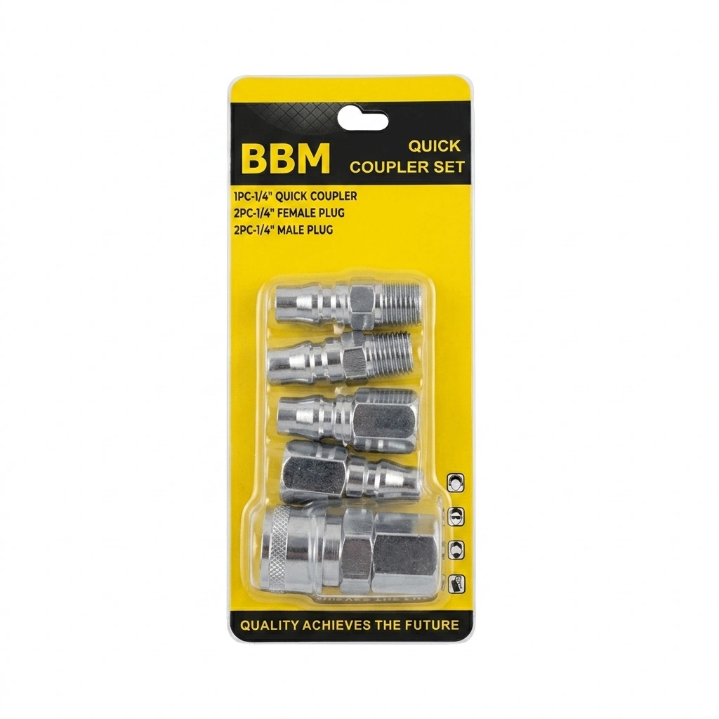 Jeu de raccord compresseur 5pcs S/C chrome ** BBM