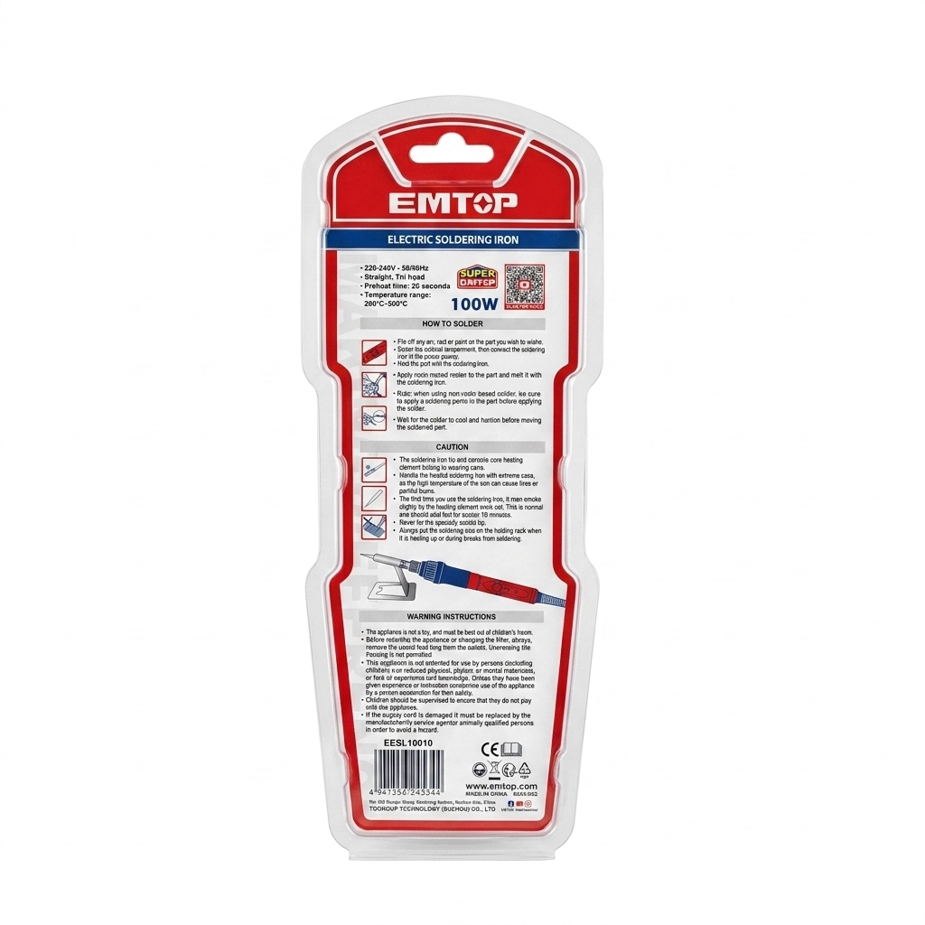 Fer a souder Electrique 100W Ref: EESL10010** EMTOP