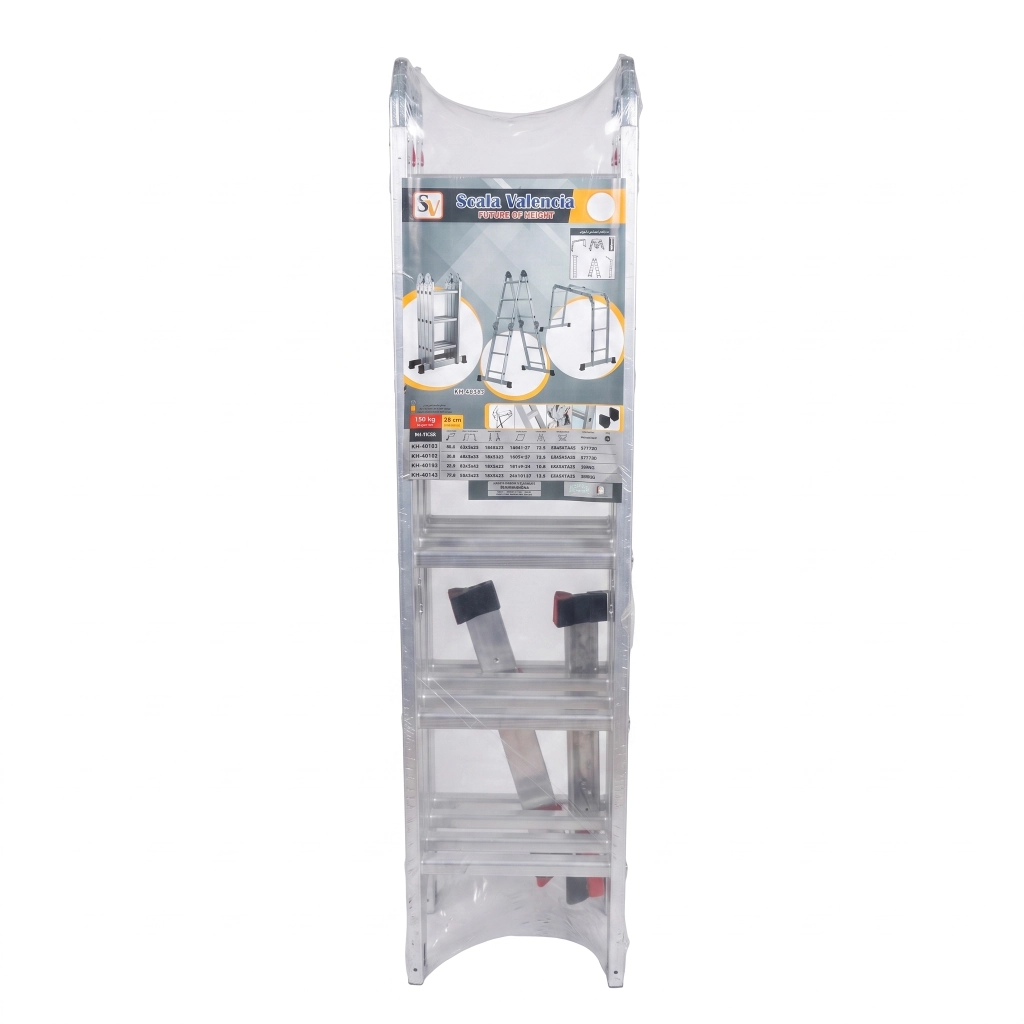 Echelle pliante 4 x 5 marches aluminium ** SCALA