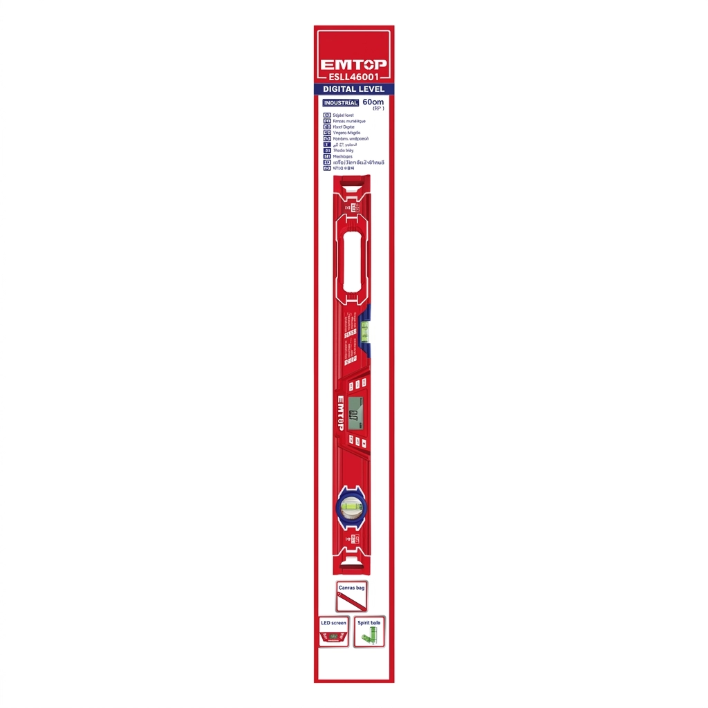Niveau Alum Magnetique 60 cm digital Réf: ESLL46001** EMTOP