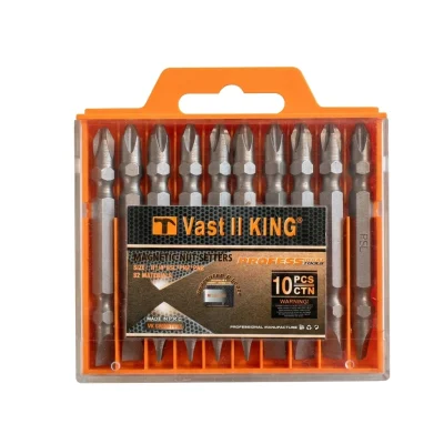 Jeu d'embout (10pcs) Double Tete 50mm Boite Orange ** VAST KING