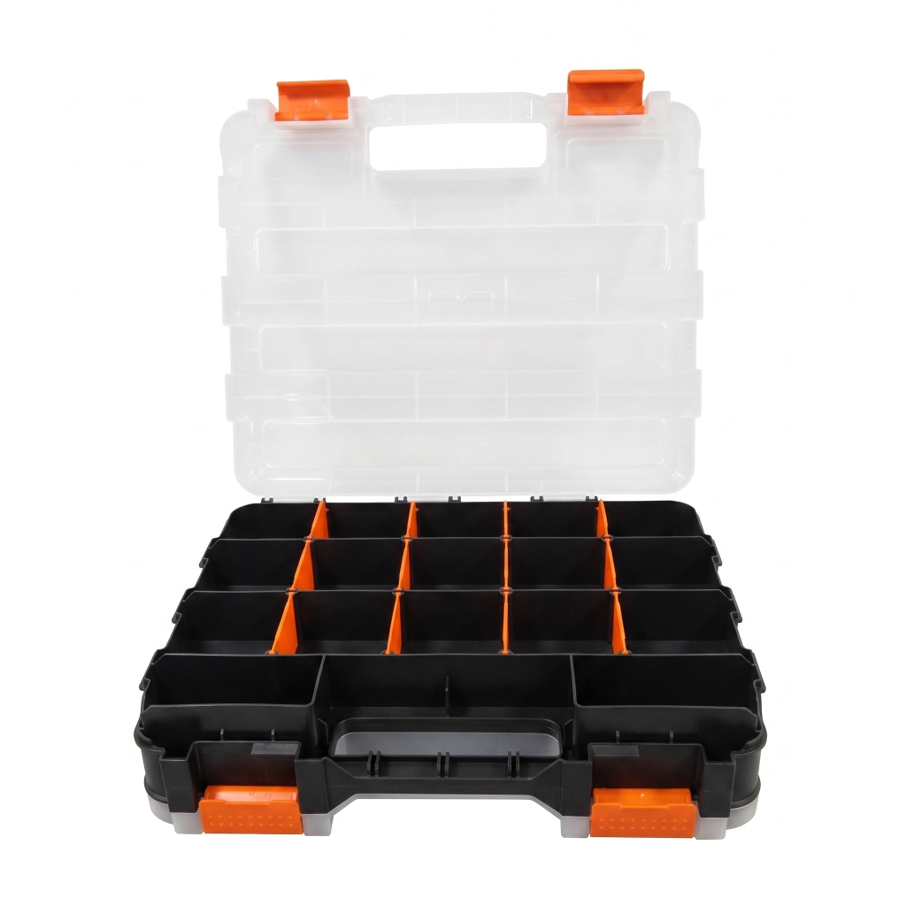 Boite de rangement plastique Double Faces ( 34 Compartiments) Réf: ** VIMCA