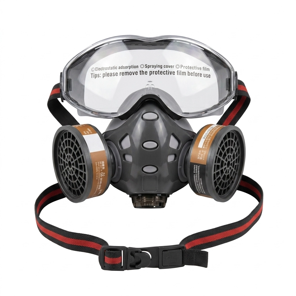 Demi-masque anti-poussiere a 2 cartouche et Lunette Réf: 8201 ** ASL