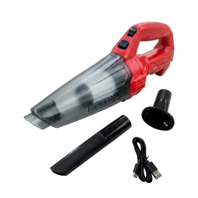 Aspirateur auto 12V + Chargeur + Batterie 1.5 Ah Réf: ELVC2026 ** EMTOP