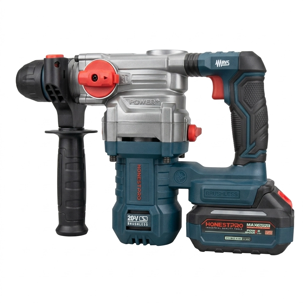 Marteau perforateur a batterie (Brushless) 26mm / 21V/ 4Ah (1 batterie) Réf: YAE 2650 ** HONEST PLUS