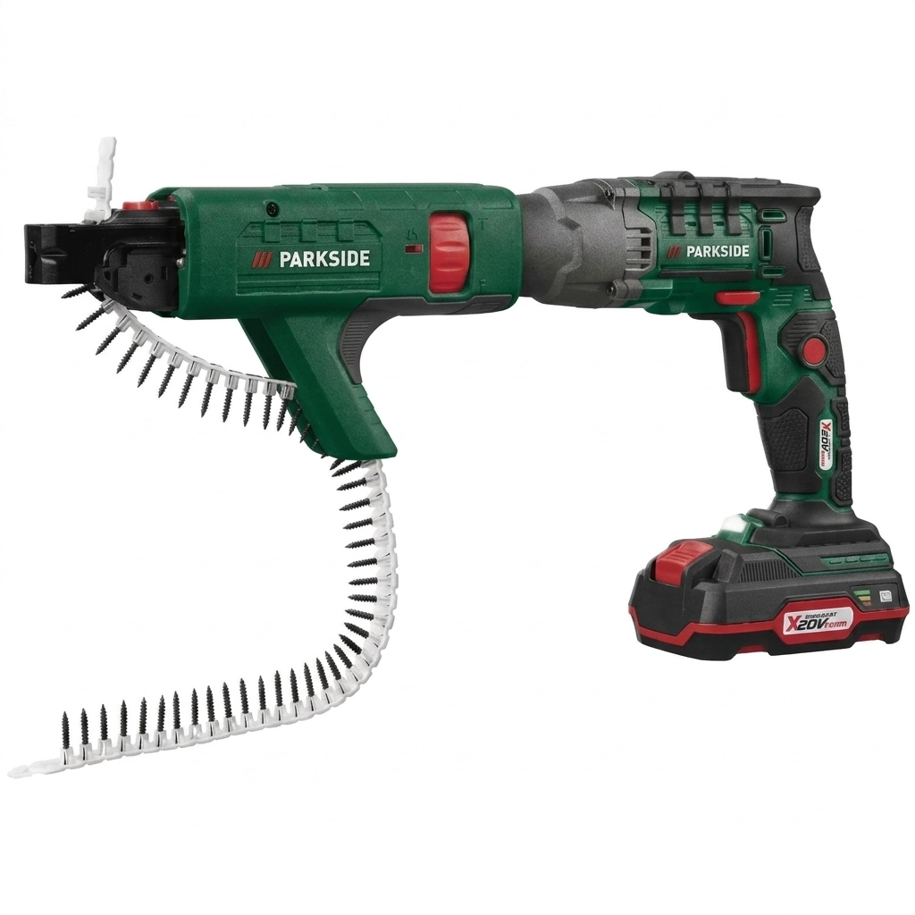 Visseuse plaquiste a bande 20v 2 AH sans fil Réf: 476212 ** PARKSIDE