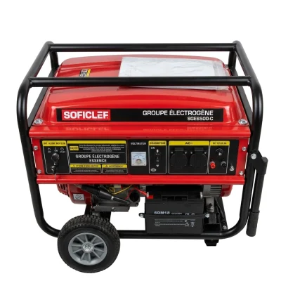 Groupe Electrogene a Essence Demarreur 5 KVA / 5000W Réf: SGE6500-C ** SOFICLEF