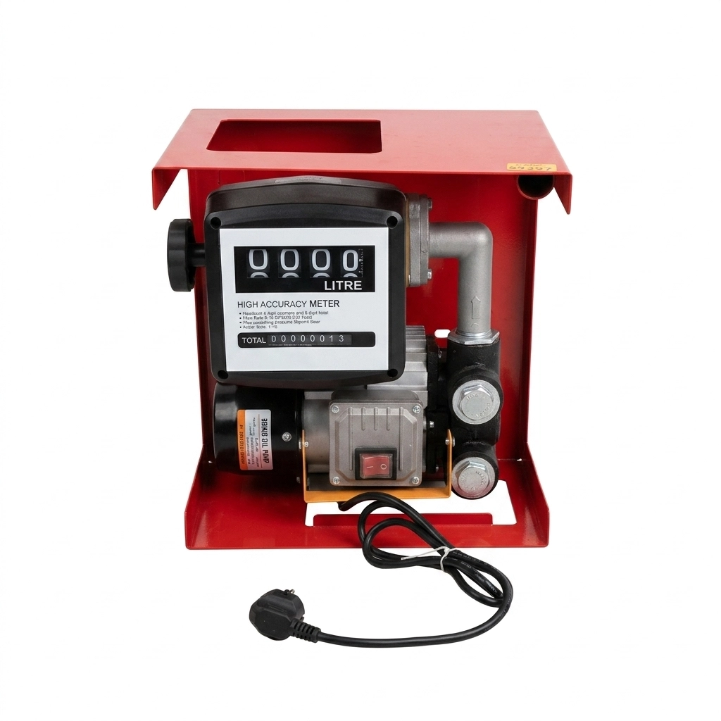 Pompe gasoil avec compteur et pistolet 220V 60L/MIN Réf: MT-1812 ** IYAD TOOLS