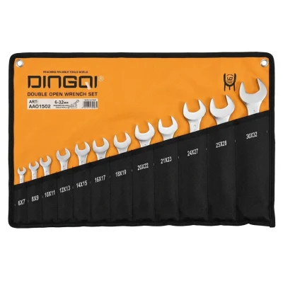 Jeu cles a Fourche sur Pochette (12 pcs) 6 A 32 Réf: AA01502 ** DING QI