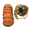 Extracteur air rond 14'' 350 mm jaune avec flexible ** GSEVEN