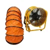 Extracteur air rond 18'' 450 mm jaune avec flexible ** GSEVEN