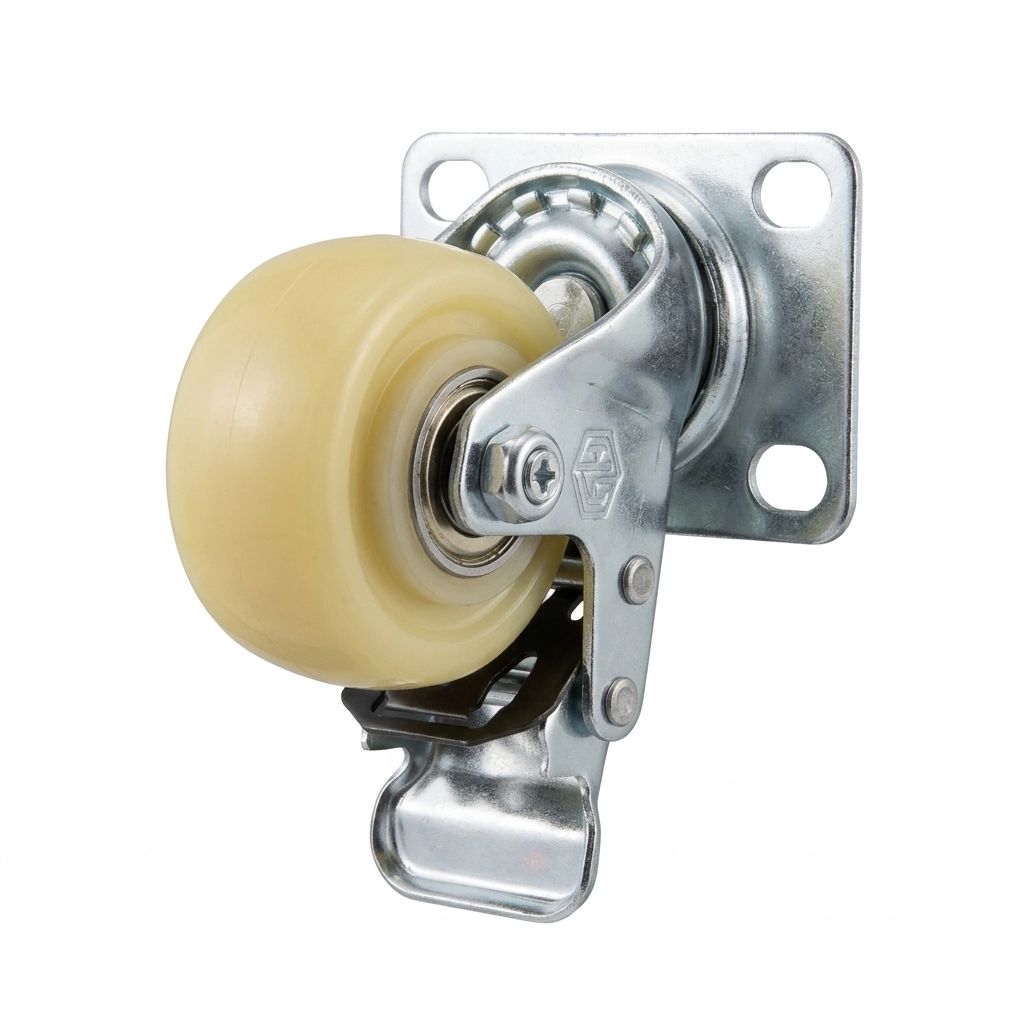 Roue pivot a plaquet Blanc N°50 ** HY