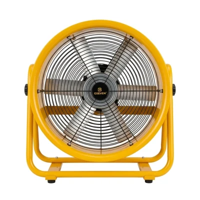 Extracteur air rond 16'' 400 mm jaune avec flexible ** GSEVEN