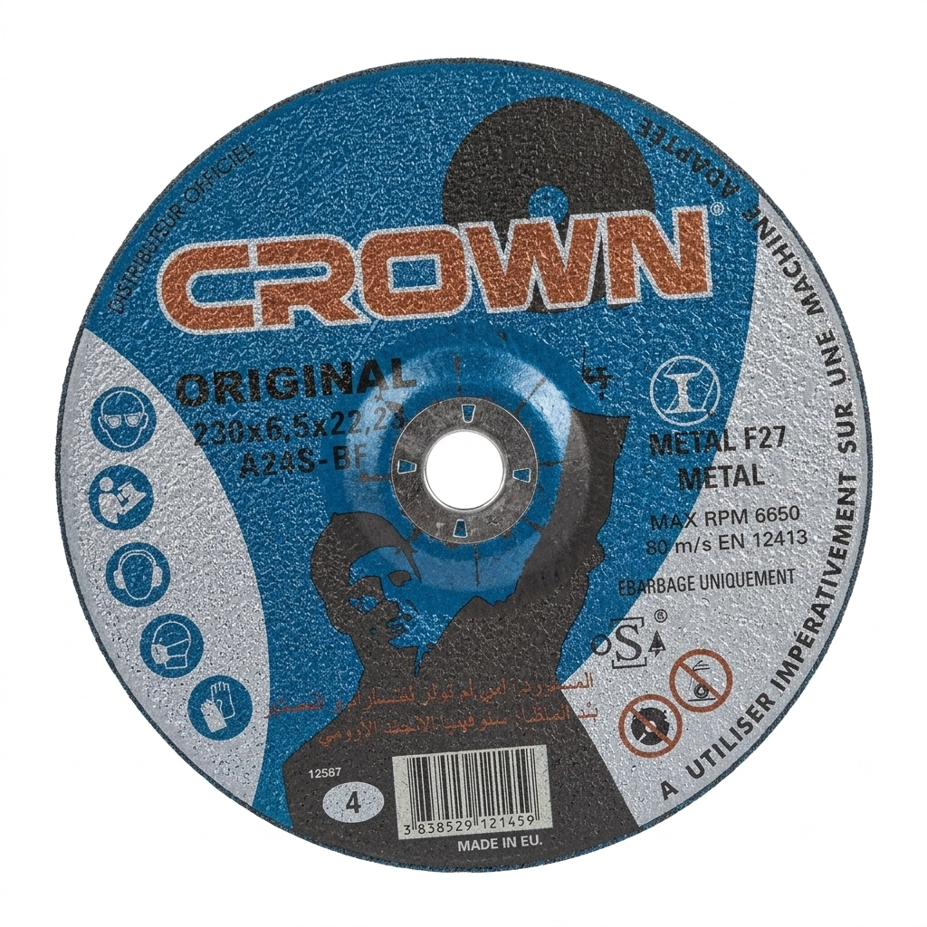 Disque à meuler 230x22x6 (C/25pcs) ** CROWN