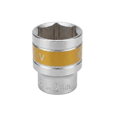 Douille chrome 1/2" N° 24 (6 pans court) - Ref: ..........** OPTIMUS