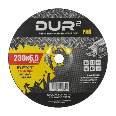 Disque à meuler acier 230 x 6.5 x22.2 ( B / 10 pcs ) ** DUR
