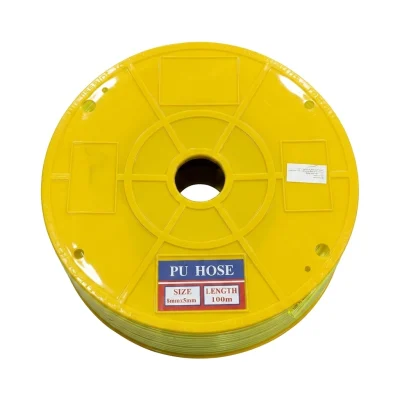 Tuyau de pression Jaune 8mm Bobine de 100 m ** PU HOSE