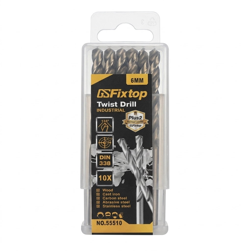 Foret en acier HSS N° 6 Réf: 55510 ** FIXTOP