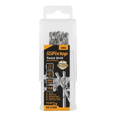 Foret en acier HSS N° 05.00 (10 pcs) Réf: 151009 ** FIXTOPT
