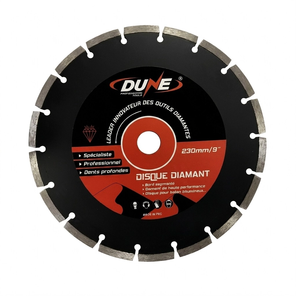Disque diamant 230mm a segments 230 x 22.23 (A) ** DUNE
