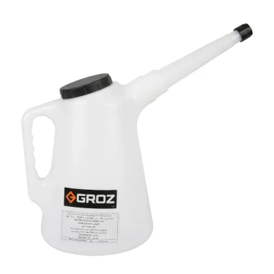 Tasse Mesureure d'huile a Bec ( 5 Litre ) en Plastique ** GROZ