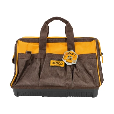 Sac à outil en textile 16" Basse Plastique Réf: HTBG08 ** INGCO